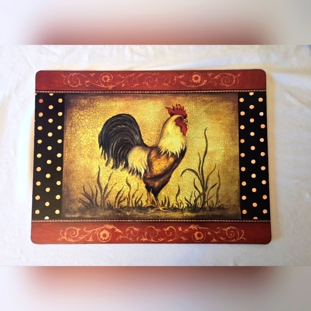 Vintage Pimpernel Rooster Placemats (Set of 6)